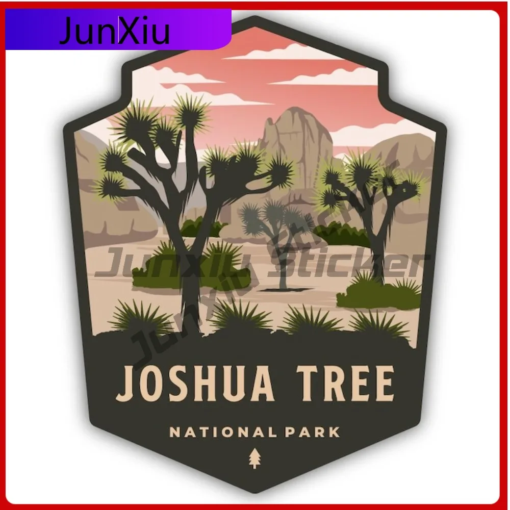 

Joshua Tree National Park Emblem Vinyl Sticker Camping Car Bicycle Skateboard Suitcase Car Sticker Waterproof Decals For Kayaks