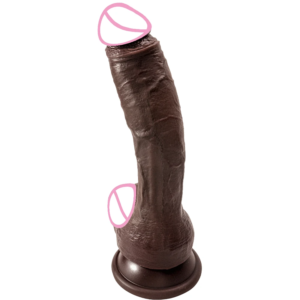 Oversized Black Realistic Dildo 9 Inch Silicone Big Penis Adult Suction Cup Anal Sex Toys For Couples Strapon Vagina Masturbator