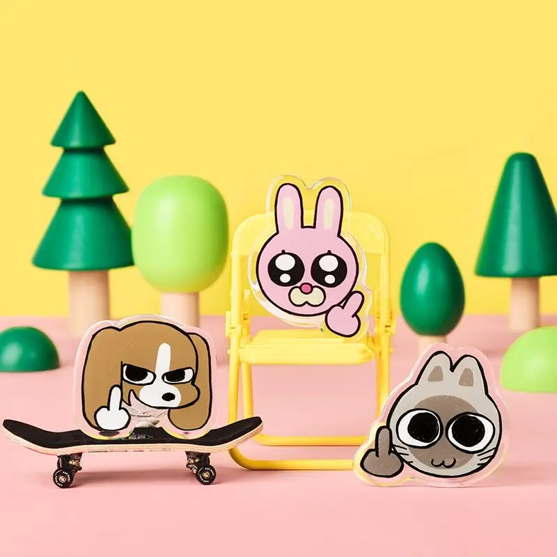 

Cartoon Cute Cat Dog Rabbit Phone Holder Kawaii Stands for Phone Gifts Decoration Accessory