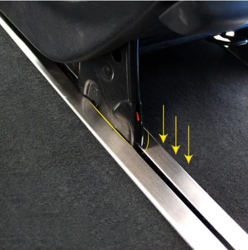 Chrome Stainless Steel Car Floor Track Protective Cover Fit Vito V Class V220 250 260 Interior Accessories
