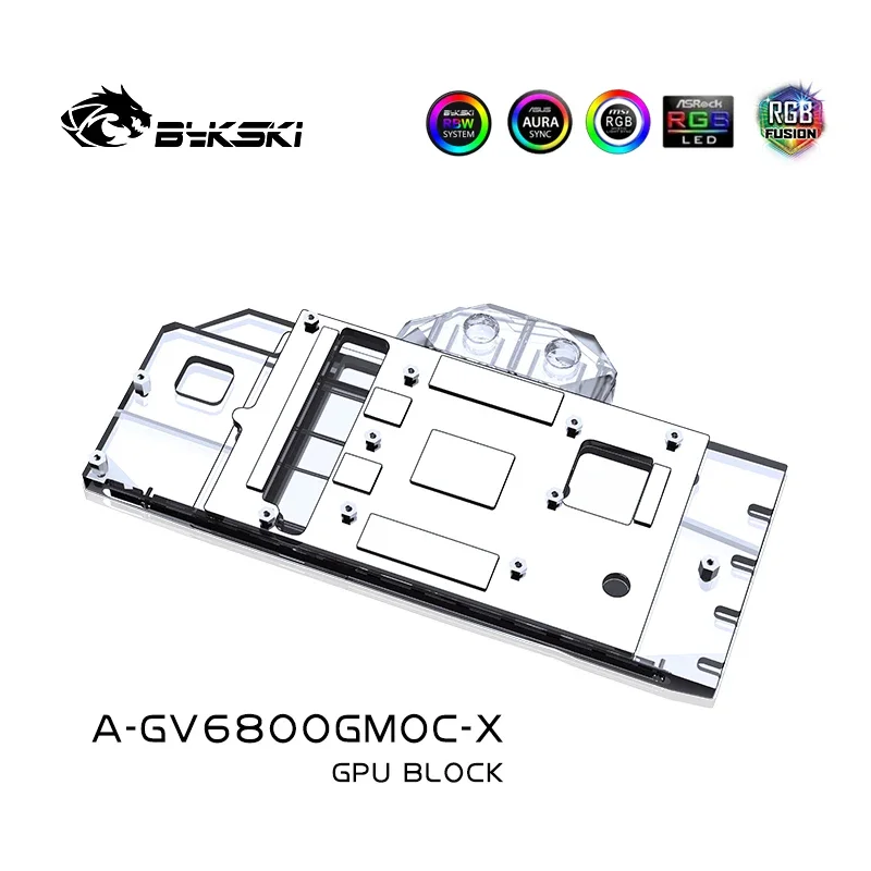 

Bykski GPU Water Block for GIGABYTE Radeon RX6800 GAMING OC Video Card Cooled Radiator /Thickened Copper Plate A-GV6800GMOC-X