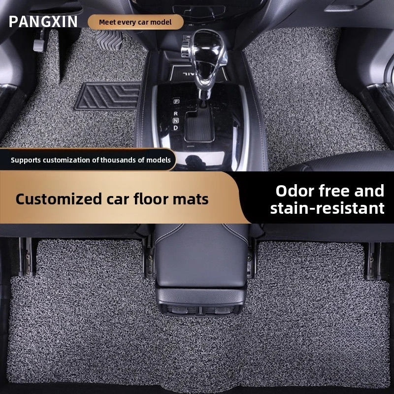 

Car Foot Mat Universal Silk Circle Foot Mat Customized Car Foot Mat Customizable