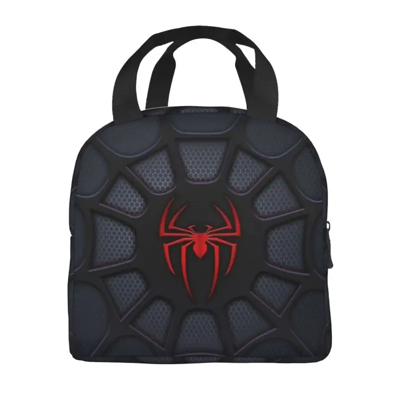 Spider Thermal Insulated Lunch Bags Little Animal Cartoon Web Cute Portable Lunch Container for Outdoor Camping Travel Food Box
