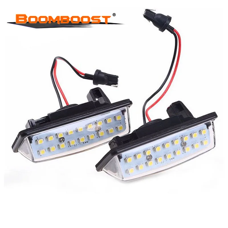 2pcs LED license plate light Lighting car-styling 2x Error Free Xenon White for Nissan TEANA E11 E12 C25 C26