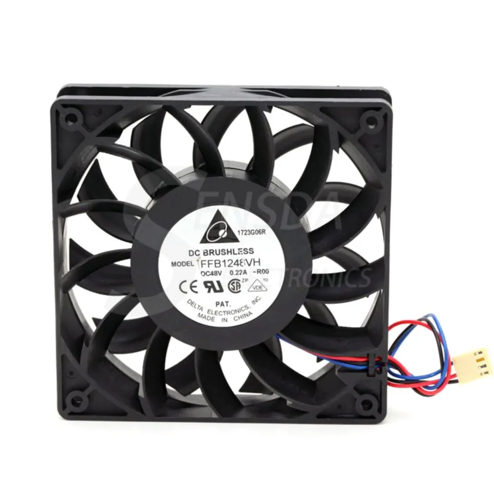 

120mm 48V Axial Fan for Delta FFB1248VH 120x120x25mm DC 0.22A Cooling Server and Inverter Applications