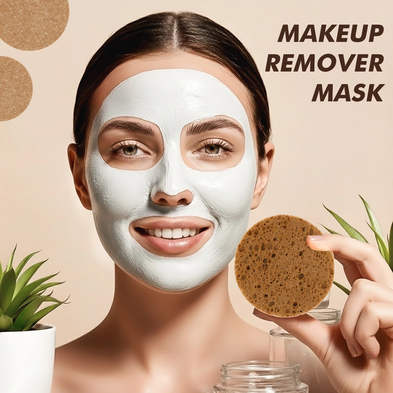 إسفنجة العلاج المائي لمستحضرات التجميل المضغوطة للوجه مناسبة للتنظيف اليومي وإزالة المكياج والتقشير #2