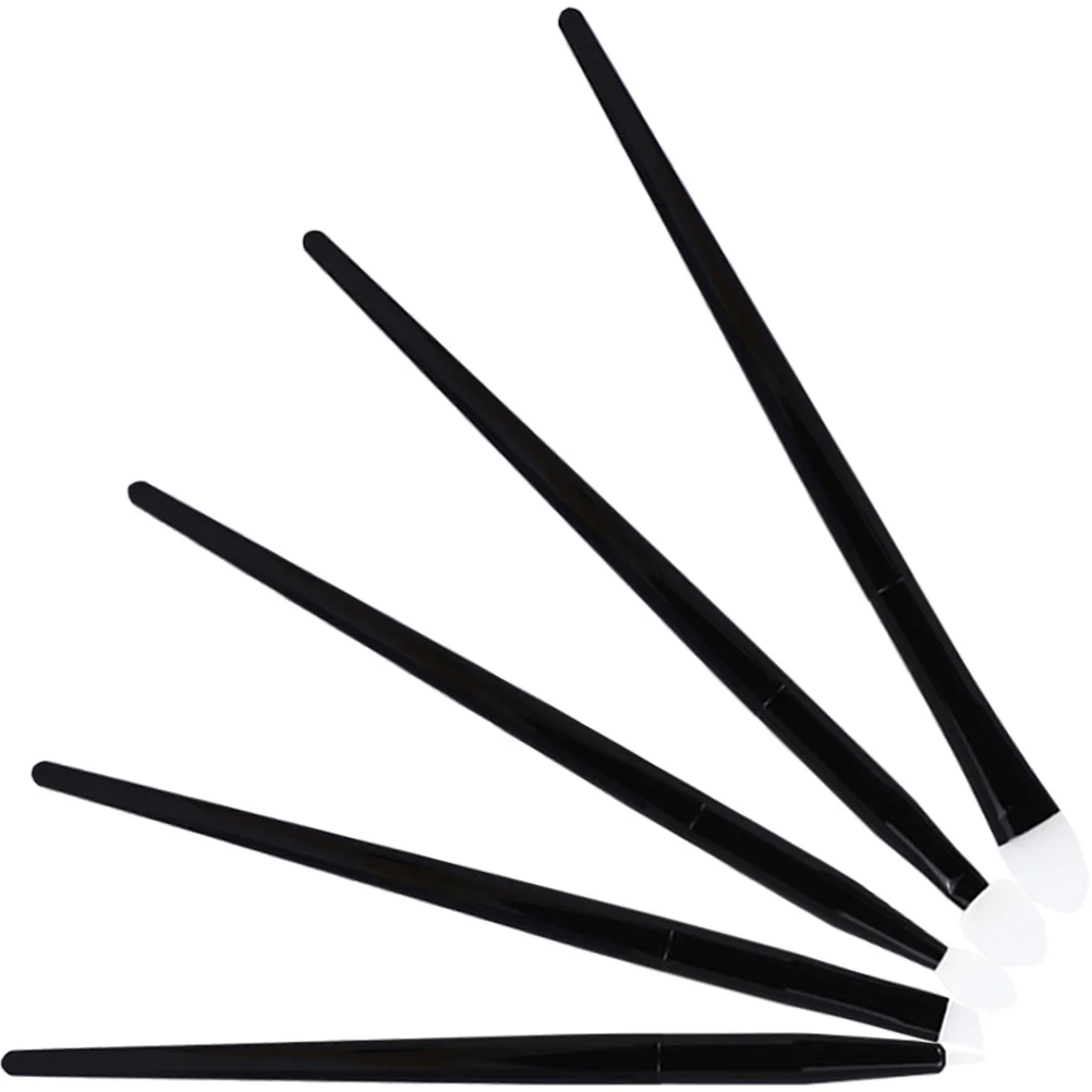 1Set Draagbare Siliconen Borstel Kit Wenkbrauw Lippenstift Oogschaduw Applicators Makeup Tools Gemakkelijk schoon te maken Wenkbrauw Siliconen Lippenborstel