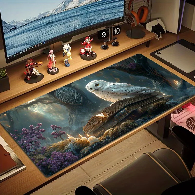 

Owl Forest Magic Mouse Pad Large Gaming Desk Mat Rubber Non Slip Base Mousepad for PC Laptop Keyboard
