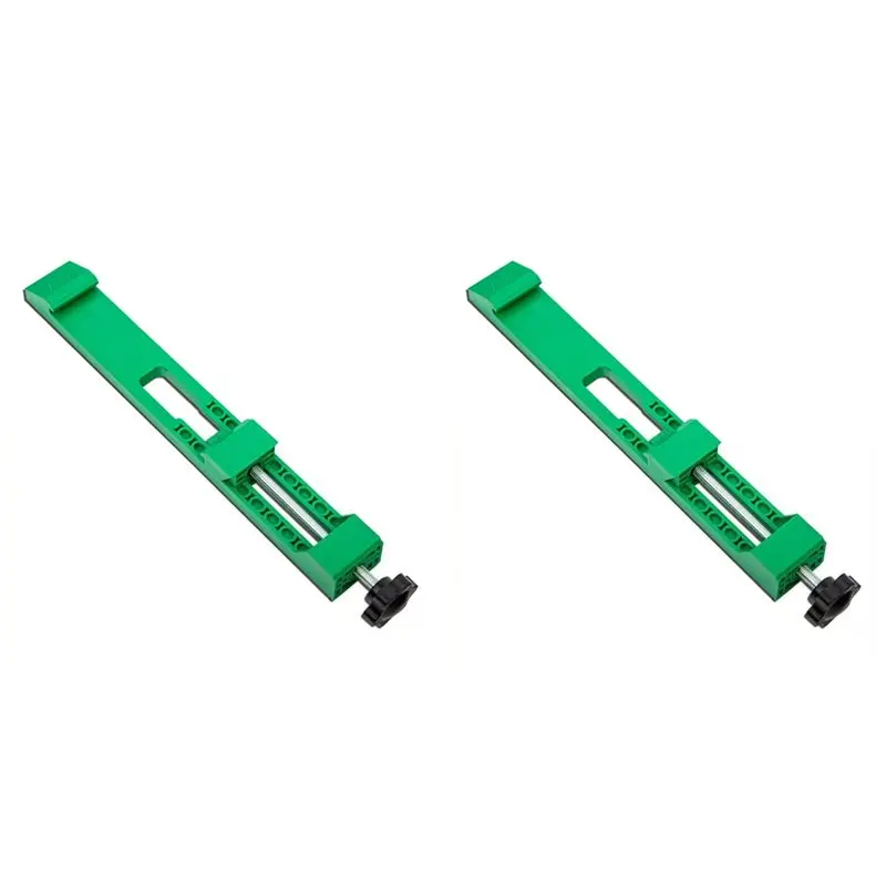 【KITS】2X Guida base per macchina da taglio regolabile Guida per taglio del legno Binario di guida per sega portatile per taglio e fresatura di precisione