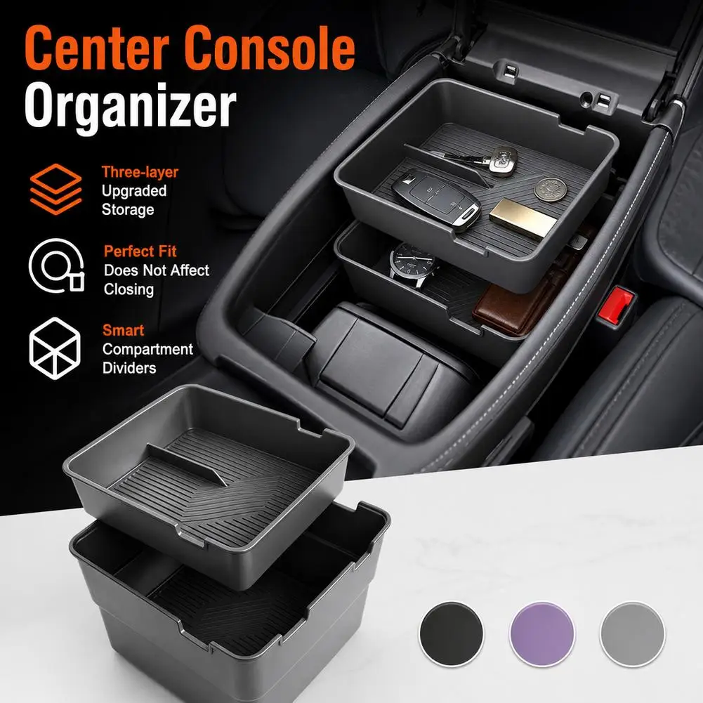 Central Control Storage Box for Leapmotor Lafa5 B05 Center Console Organizer Tray Armrest Cubby Drawer Accessories
