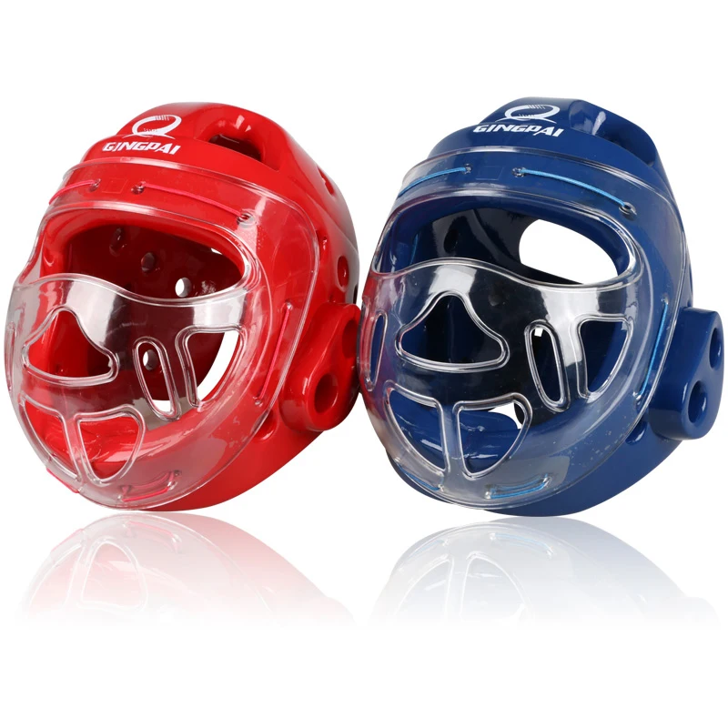 Full Face Kopfschutz Karate Helm Taekwondo Kopfbedeckung MMA Kickboxen Kopfschutz Professionelle Trainingshelme – Detail 5