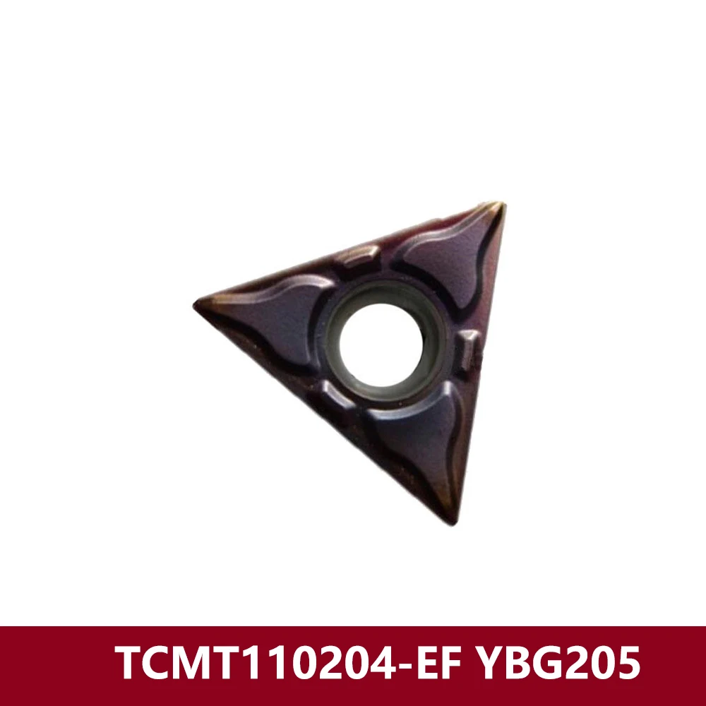 Carbide Inserts Original TCMT110204-EF YBG205 TCMT110204 TCMT 110204 EF Machine Turning Tools TCMT2(1.5)1-EF CNC Lathe Cutter