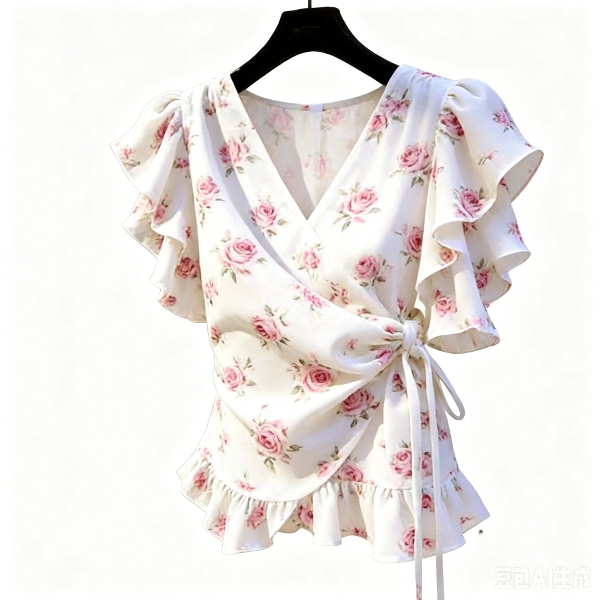 Kadınlar İçin V Yaka Şifon Blu - Wrap Blouse Chiffon incelemesi ve fiyatı
