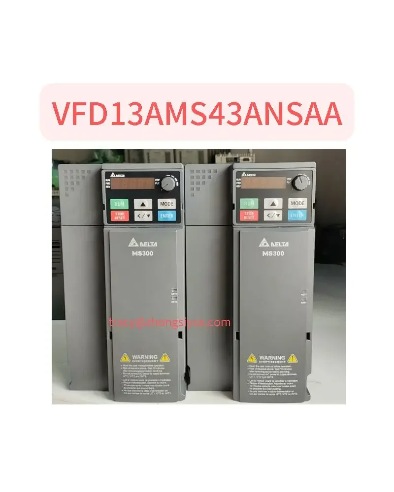 

Used VFD13AMS43ANSAA inverter MS300 3-phase input 5.5KW, test function normal