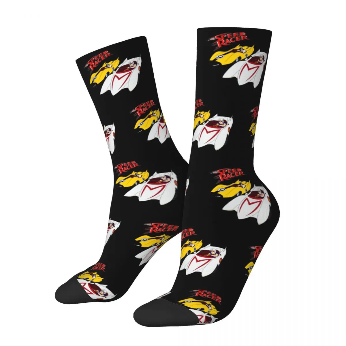 New Men's Socks Hip Hop Speed Racer X Sock Polyester Skateboard Women's Socks Spring Summer Autumn Winter