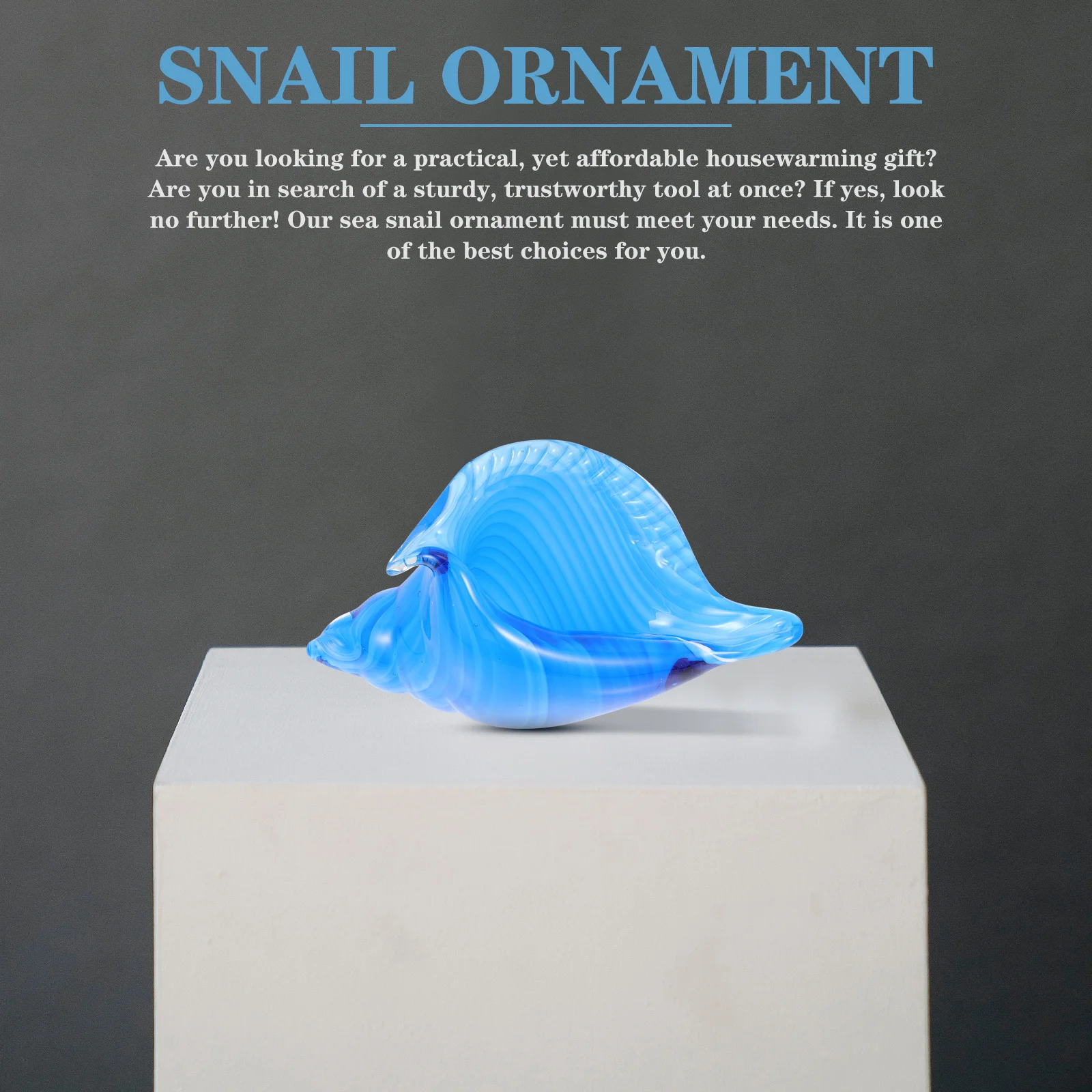 قسط الزجاج البحر الحلزون الشكل بسيط سخية Outlook صنعة بديعة ديكور محلي الإبداعية البحر الحلزون الزينة