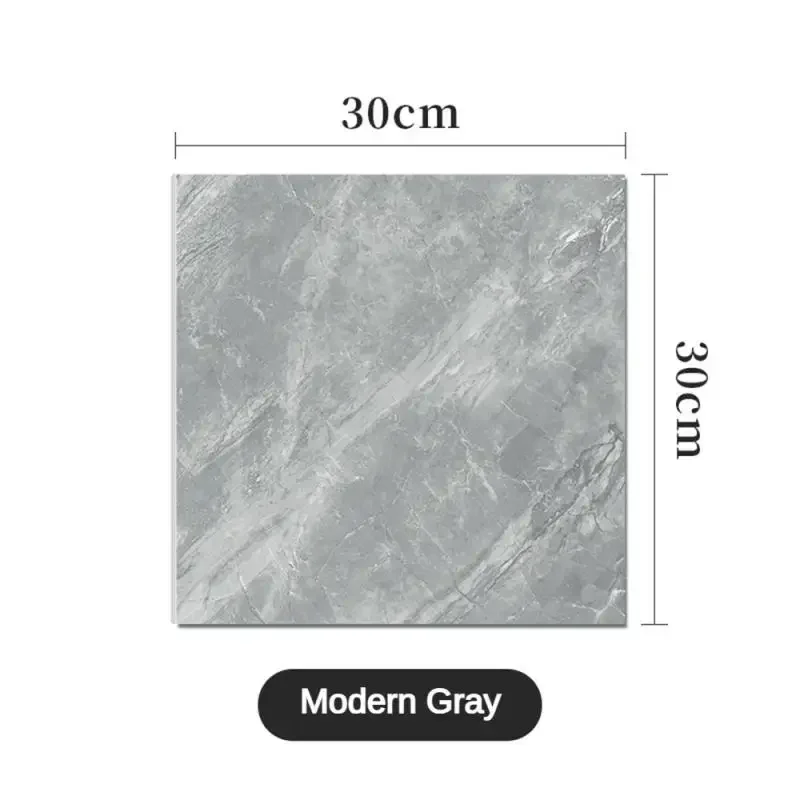 Thickened Self-adhesive Decor Wall Sticker 10/20PCS Marble Tile Floor Sticker PVC Waterproof Toilet Kitchen Home FloorRenovation