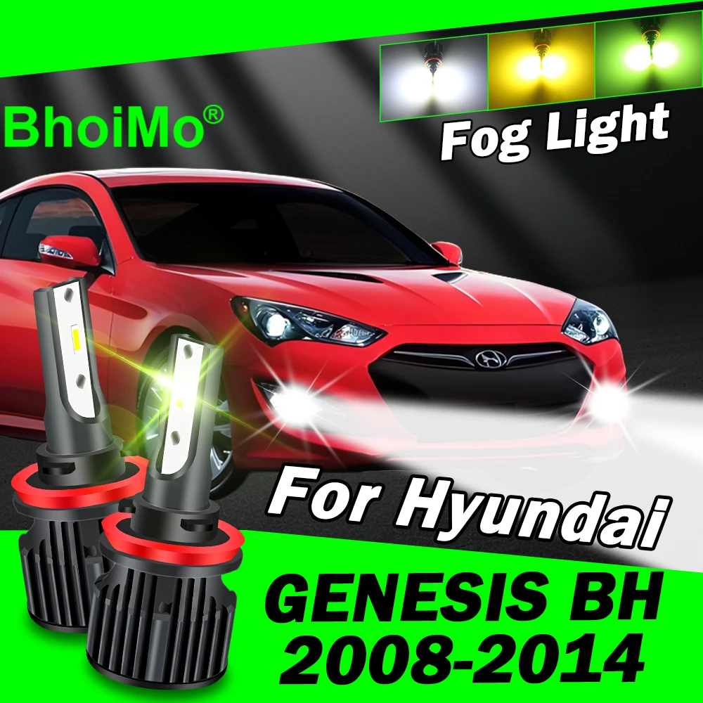 

BhoiMo Front Fog Light Lamp For Hyundai Genesis BH Led Bulb 2008 2009 2010 2011 2012 2013 2014