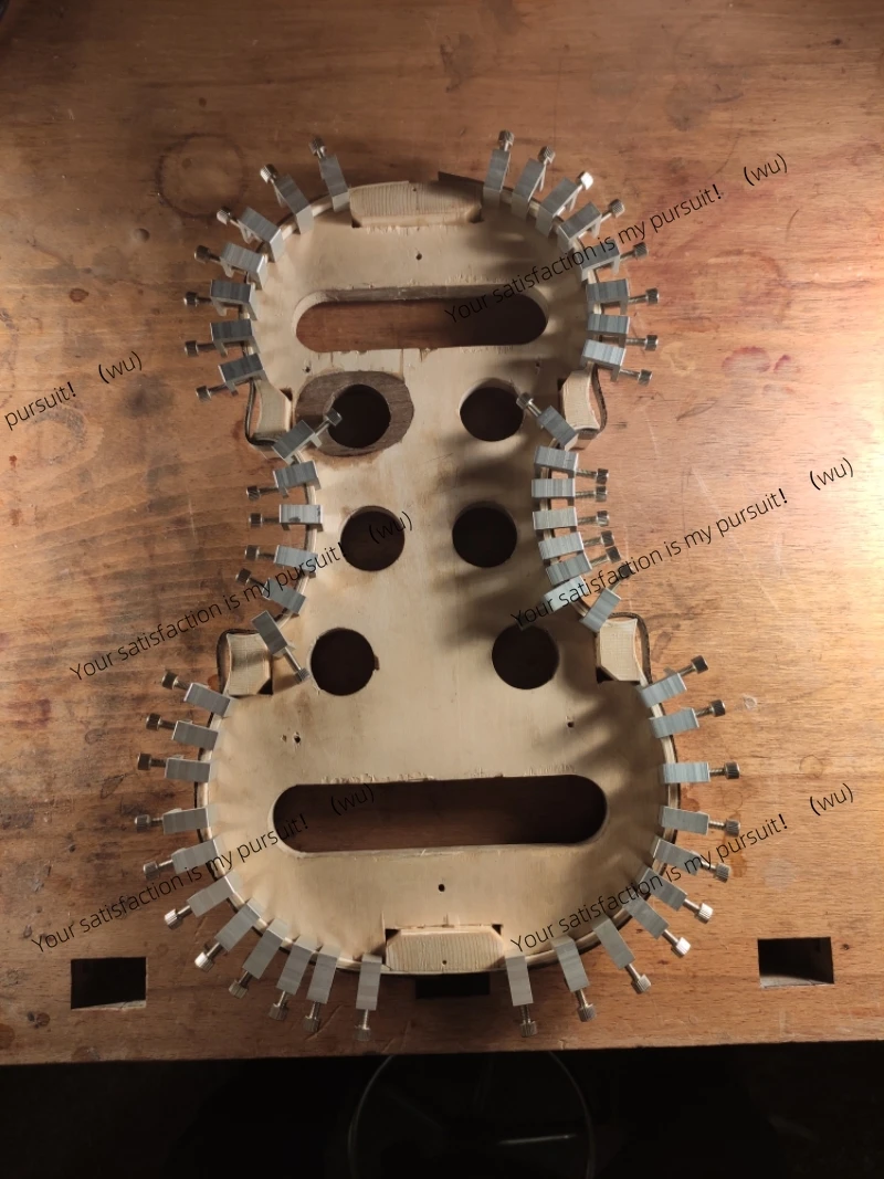 

50 pcs violin lining clips, side clamps, aluminum alloy material, Violin making tools