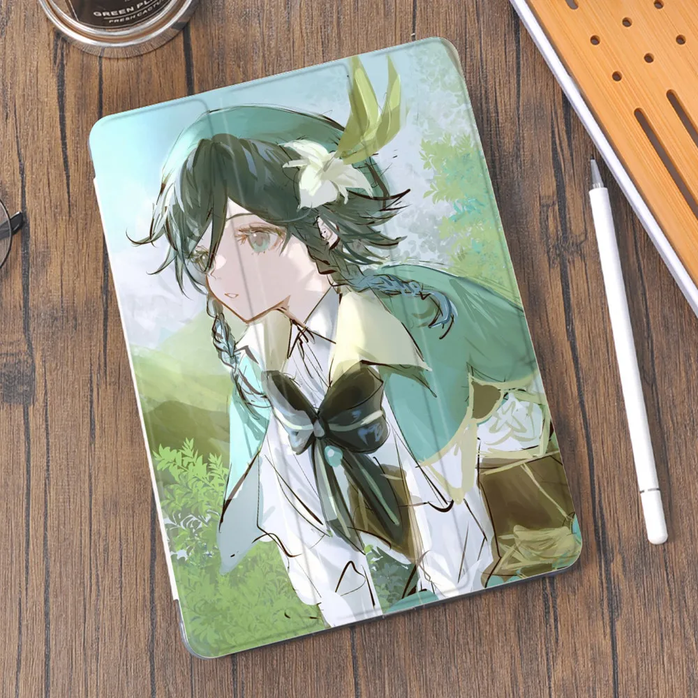 Anime für iPad Mini 6 Pro 11 12,9 10,5 Fundas Bleistift Halter Coque iPad Air 4 5 10,2 9th Generation 2021 8th. 9,7 6th 5th Fall