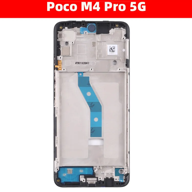 

For Poco M4 Pro 5G LCD Front Frame Middle Bezel Housing Chassis M4Pro 5G Smartphone Repair Parts