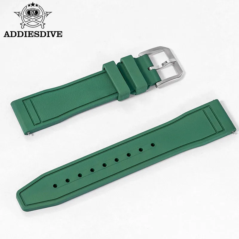 20 мм резиновый ремешок для часов, универсальный ремешок для часов, сменный браслет, новый стиль, фторированный резиновый ремешок для часов, аксессуары