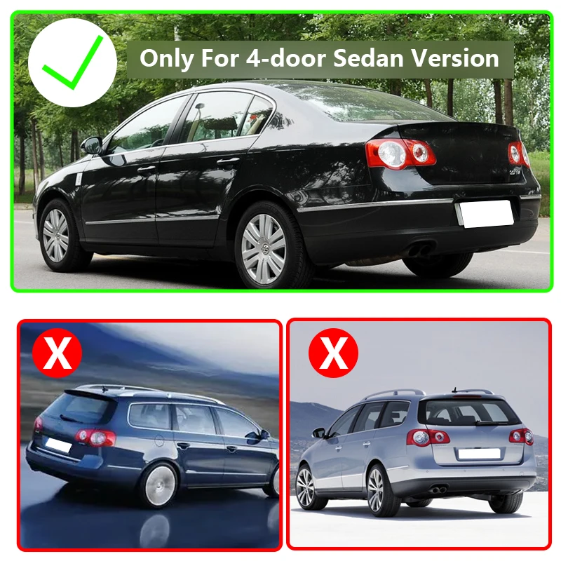 Outer Inner Car LED Rear Tail Light Lamp Brake Light DRL For Volkswagen Passat B6 Sedan 2006 2007 2008 2009 2010 2011