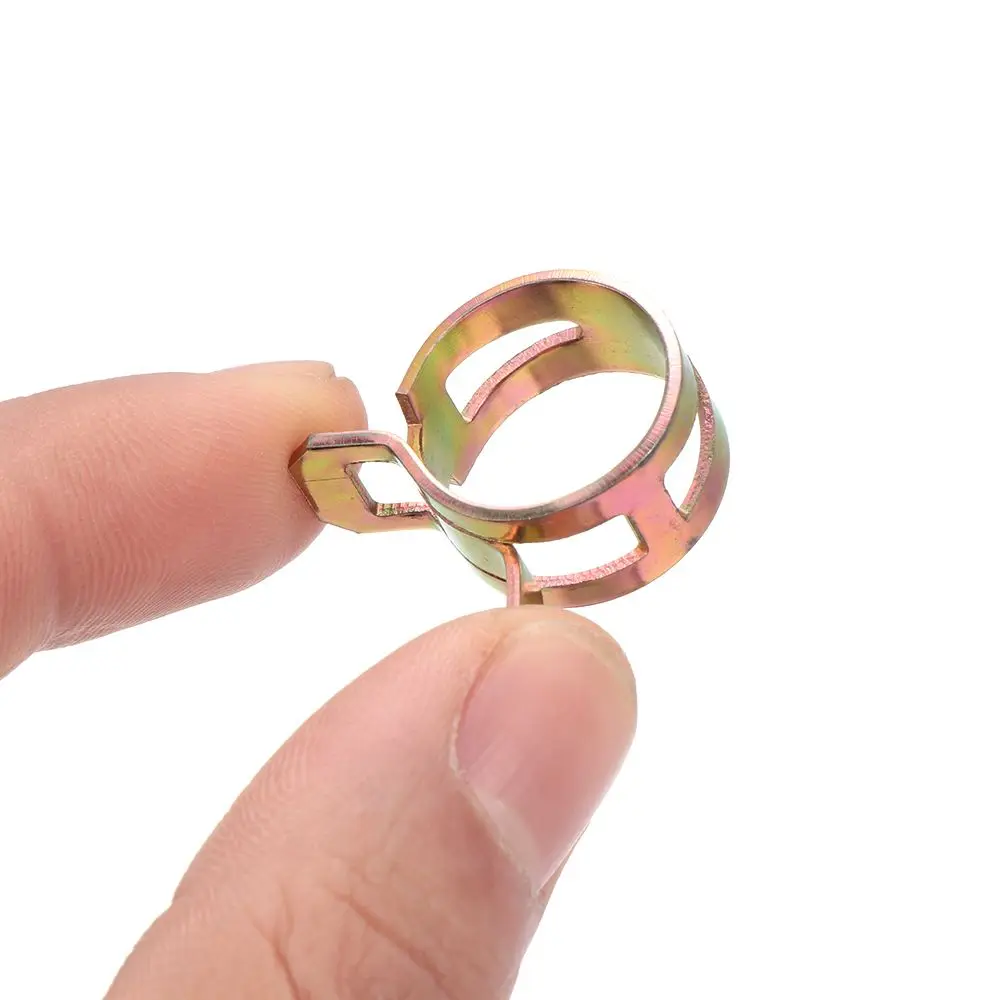 10Pcs Hot Galvanized Stainless Steel Fuel Oil Line Water Hose Pipe Tube Clamp Spring Clips Fastener