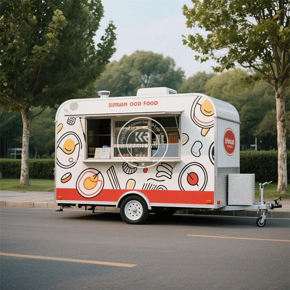 

Outdoor Hotdog Coffee Bar Mobile Kitchen Restaurant Fully Equipped Street Concession Catering Food Truck For Sale