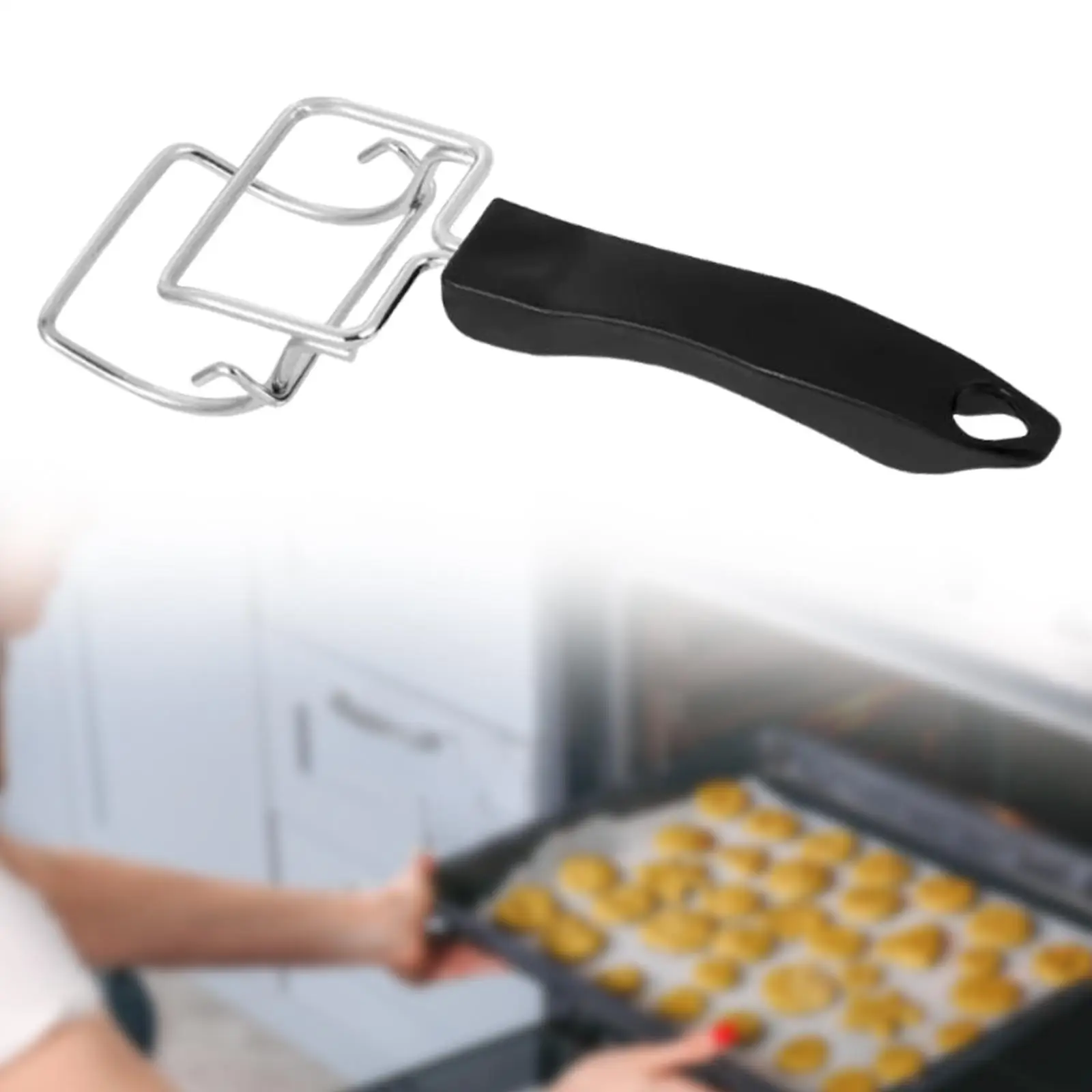 

Oven Tray Extractor Easy to Use Air Fryer Accessories Multiuse Oven Rack Puller for Restaurant Bakery Kitchen Home Toaster Oven