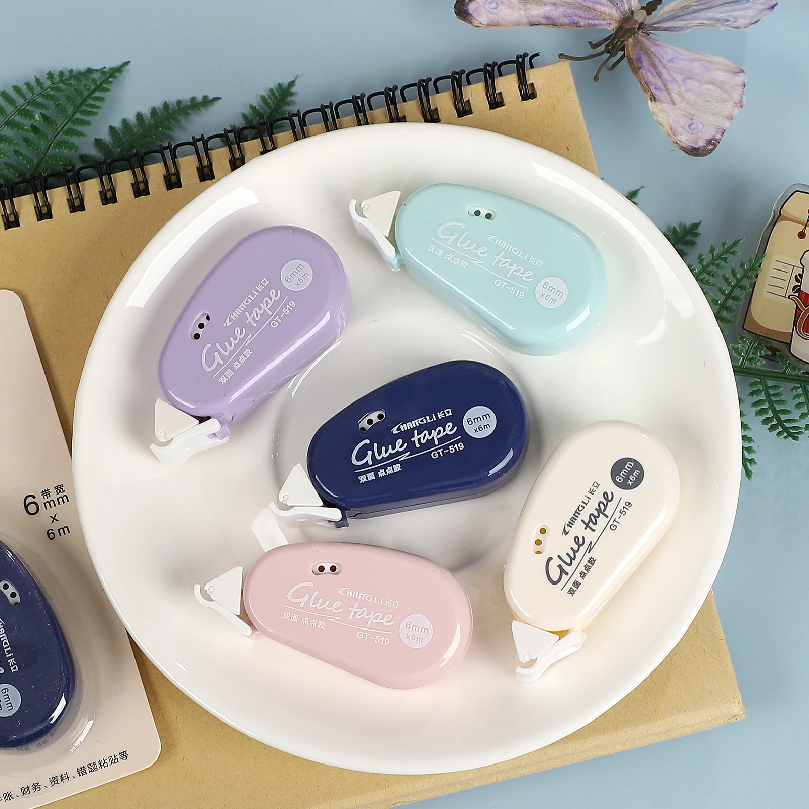 

2 шт./компл. двусторонний прозрачный точечный клей, креативный материал для журнала «сделай сам», студенческие принадлежности, канцелярские принадлежности