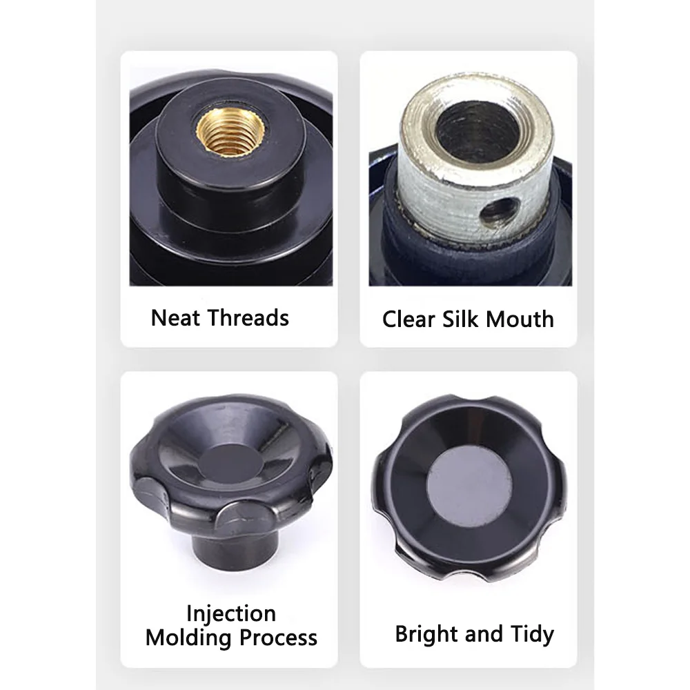 

M8 M10 M12 Rubber Wood Corrugated Handle Mask Machine Convex Iron Handwheel Electric Wood Hexagonal Light Hole Corrugated