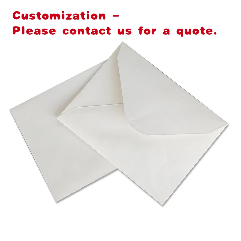 

custom.Ivory White Paper Envelope Sticker Holiday Card Invitation Envelope Paper Birthday Thanksgiving Package