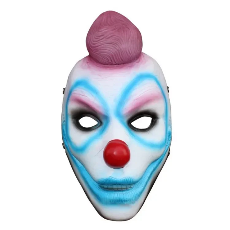 Women's Three-Leaf Clover Resin Face Mask Payday 2 Fox Mask Game Party Mask Elegant and Fashionable Design for Special Occasions