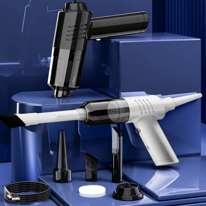 Home Portable Wireless Car Vacuum Cleaner Handheld Mini Car Interior Small Suction Blowing Integrated Strong Suction Machine