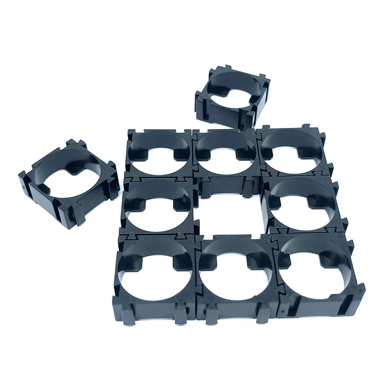 100PCS 18650 Lithium Battery Holder Cylindrical Anti Vibration Plastic Battery Pack Bracket Li-ion Battery Spacer Cell Holder