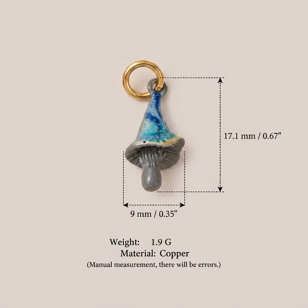 Frische und Niedliche Neue Einhorn-Haus-Fuchskopf-Pilz DIY Anhänger Charms für Schmuckherstellung – Detail 5