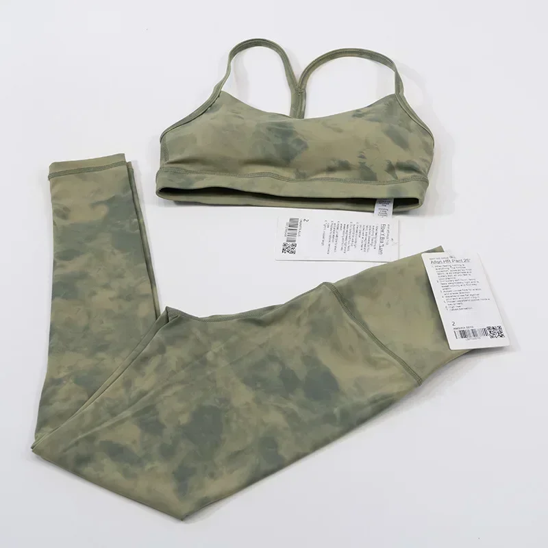 

Женский комплект для йоги, женская спортивная одежда, топ для спортзала, Y-образный бюстгальтер, одежда для фитнеса, леггинсы с высокой талией, тренировочный спортивный костюм из 2 предметов