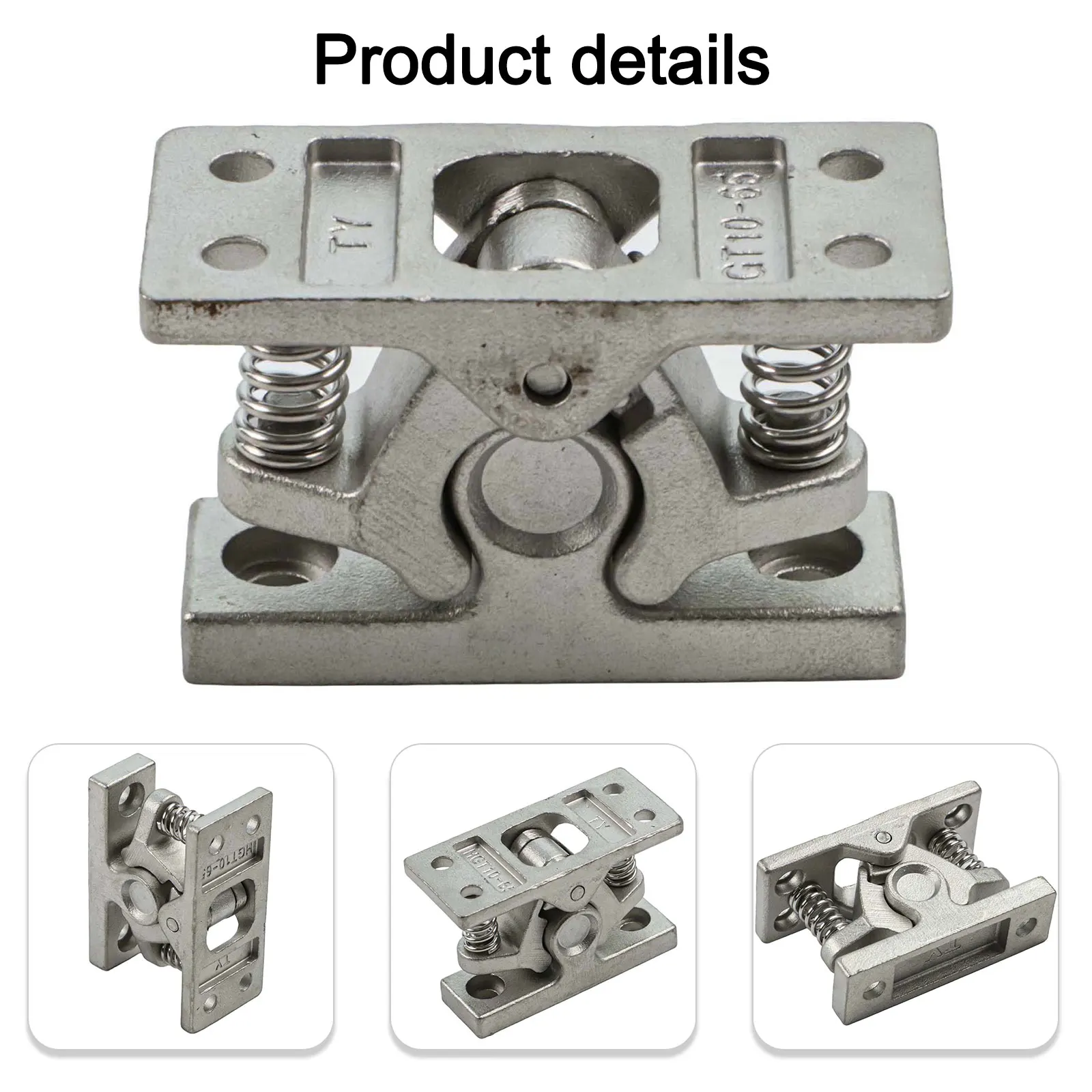 Double Roller Latch 65*42mm Spring Lock Bumper Reliable Holding Power Secure Grip Spring-Loaded Mechanism Home Safety