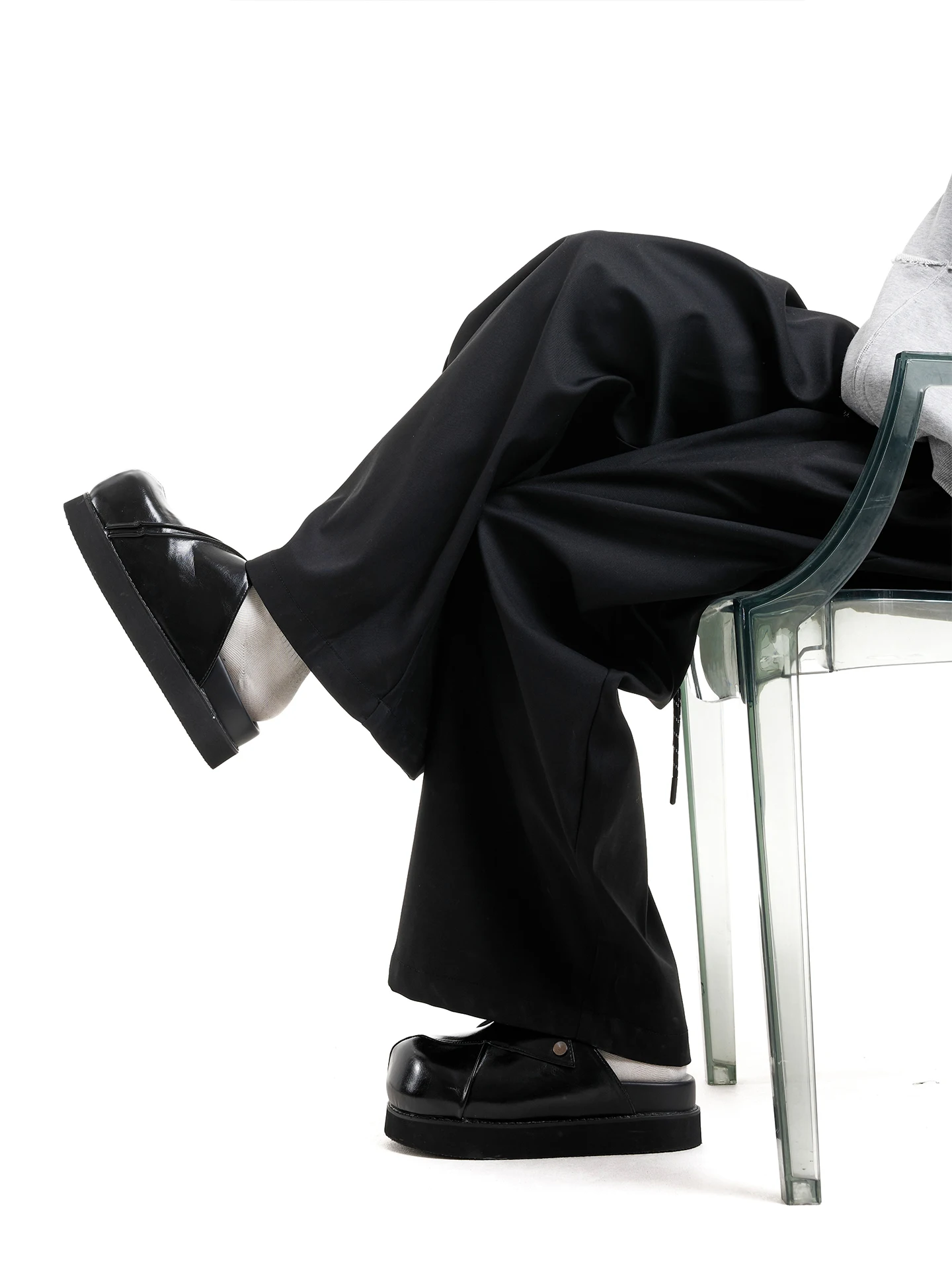 Retro design handmade Birken shoes men's top layer cowhide leather slippers big round toe leather shoes