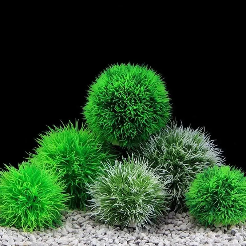 Marimo Moss Balls Live Aquarium Plant Algae Fish Shrimp Tank Ornament Simulation Green Algae Balls Artificial Plant