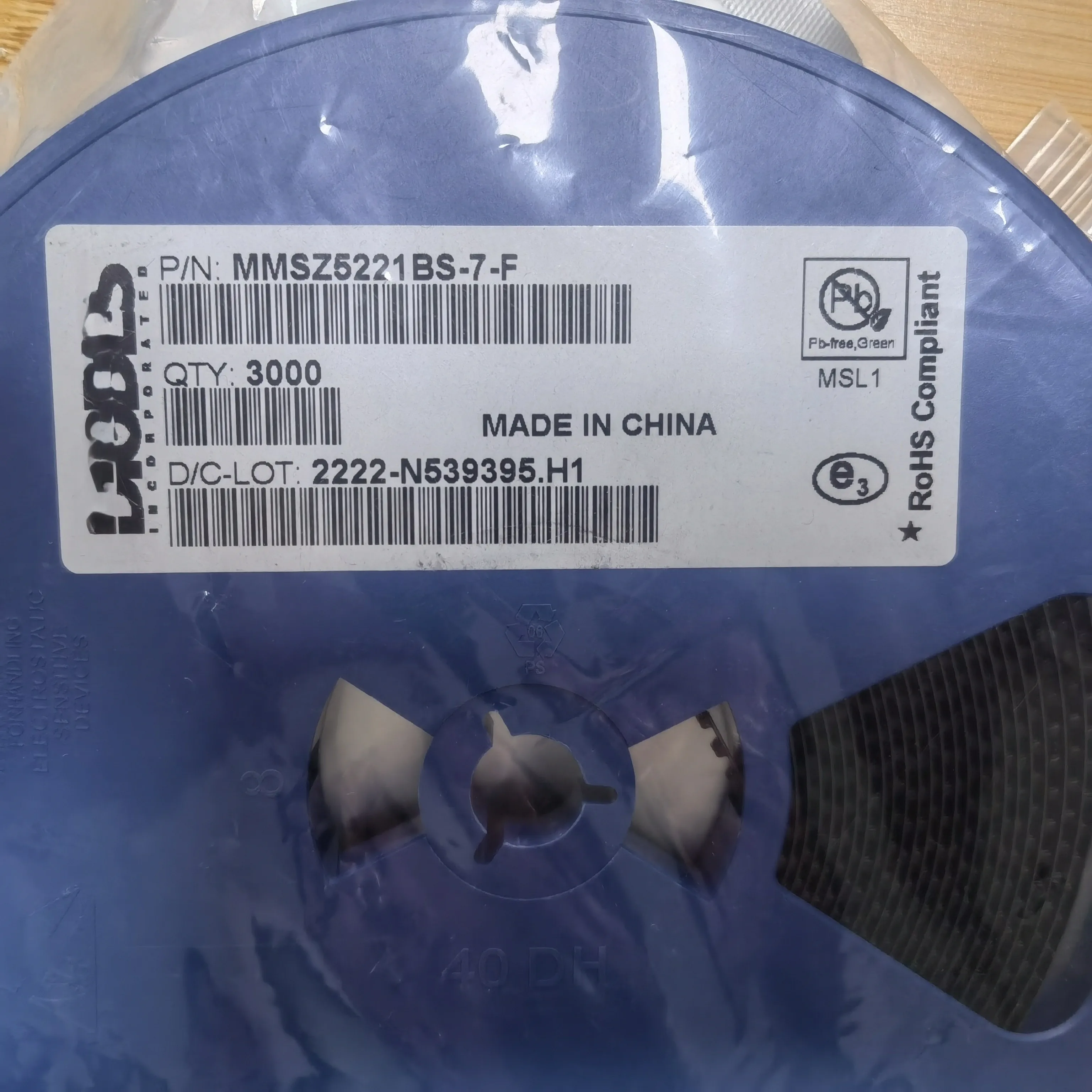 MMSZ5221BS 마킹 C1 오리지널 전압 조정기 다이오드 C1 2.4V 2.28V~2.52V 200mW 100uA@1V SOD-323 제너 SOD323 MMSZ5221BS-7-F C1