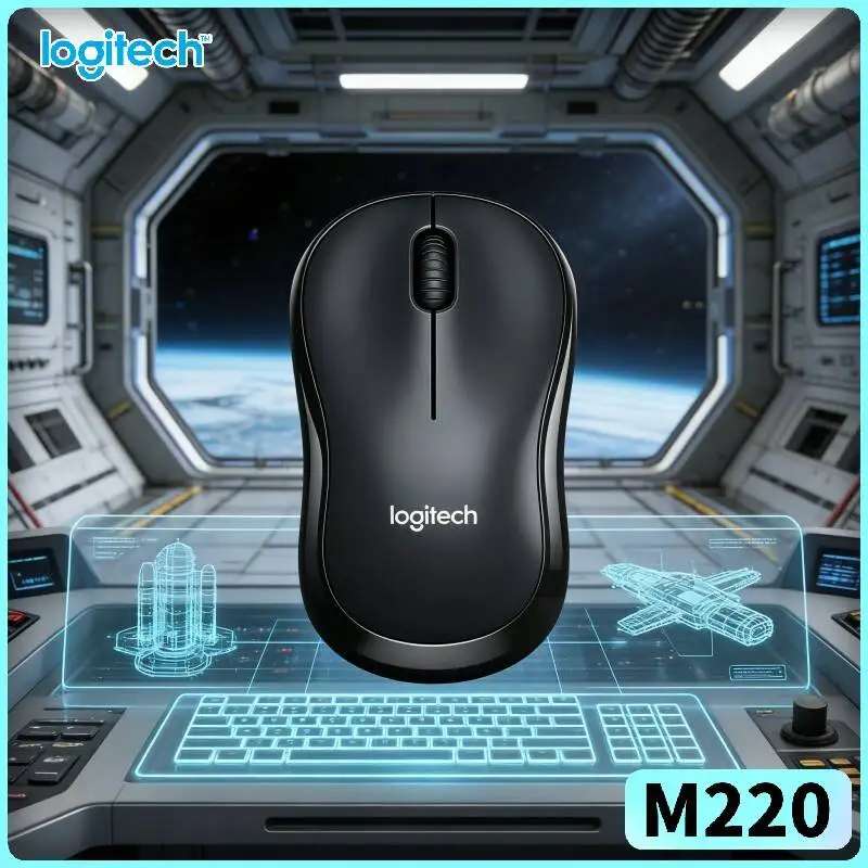 Logitech M220 Low Sound Mute Click Mice 10M Range Ergonomic Grip For Notebook Desktop PC Mac Windows Daily Office Tasks