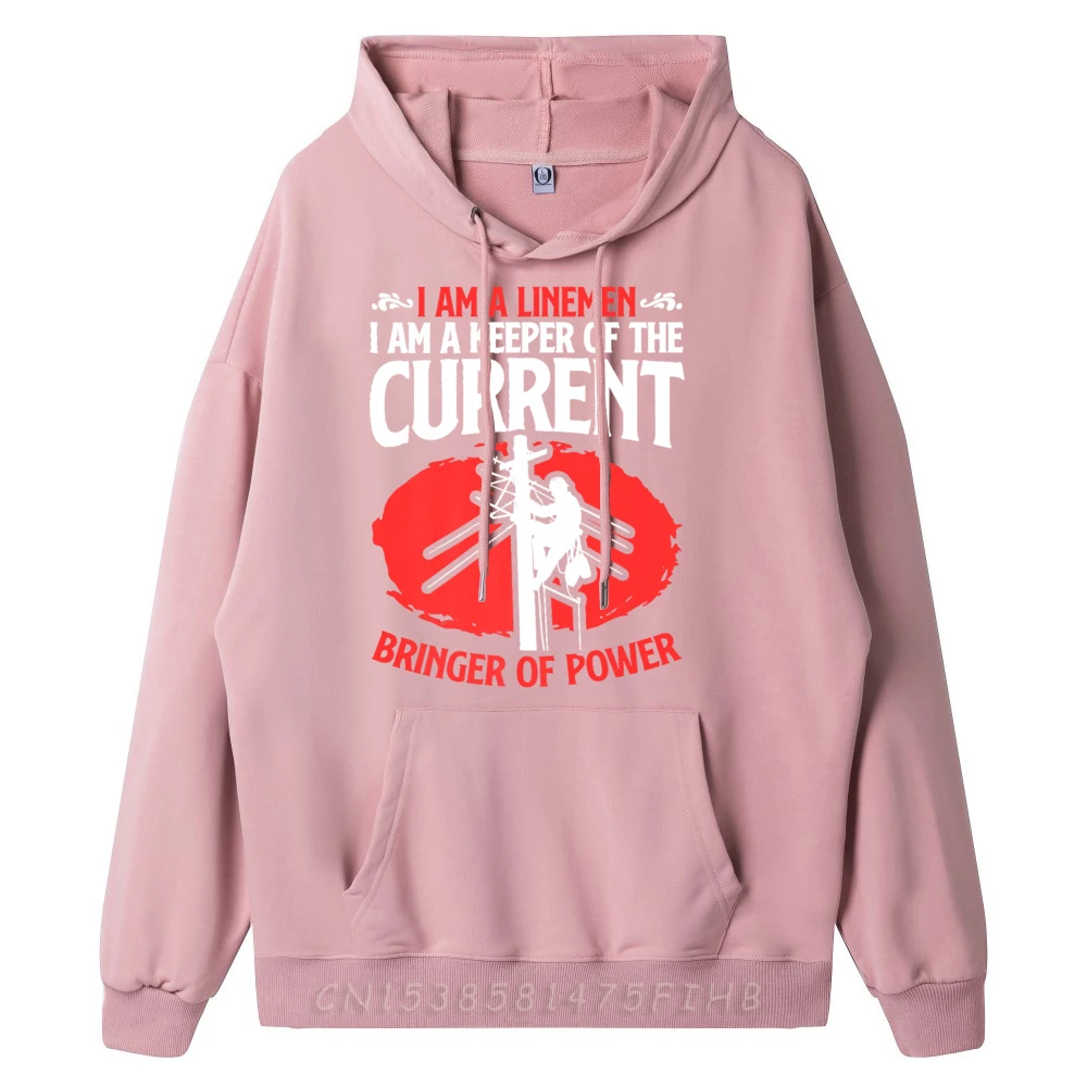 Latest Bringer Of Power Electric Technician Design Hoodies Round Collar Mens Hoodies Long Sleeve Christmas Design Hoodies