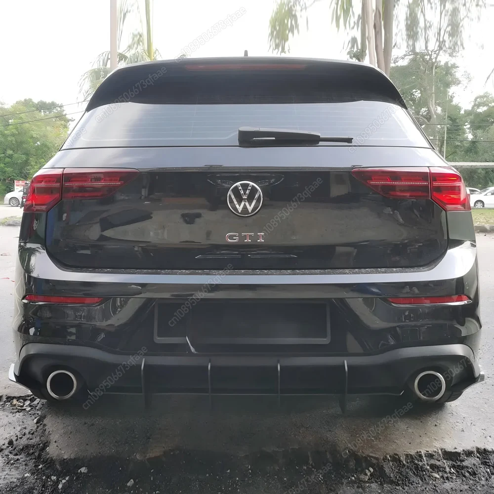 

Maxton Style Rear Bumper Lip Spoiler Diffuser Splitter Lip Side Protector For VW Golf 8 MK8 GTI 2020-2024 Black Body Kits Tuning