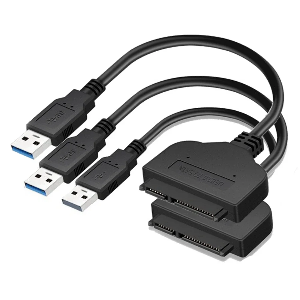 

0.2M SATA to USB 3.0 hard drive adapter cable, easy drive cable, external interface, 2.5/3.5-inch+15pin data cable, dual port