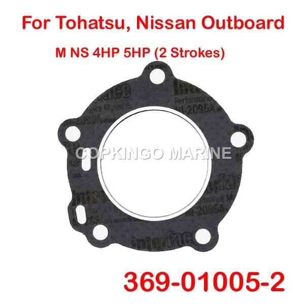 2pcs Boat Cylinder Head Gasket 369-01005-2 For Tohatsu Outboard Motor 2T 8HP 9.8HP