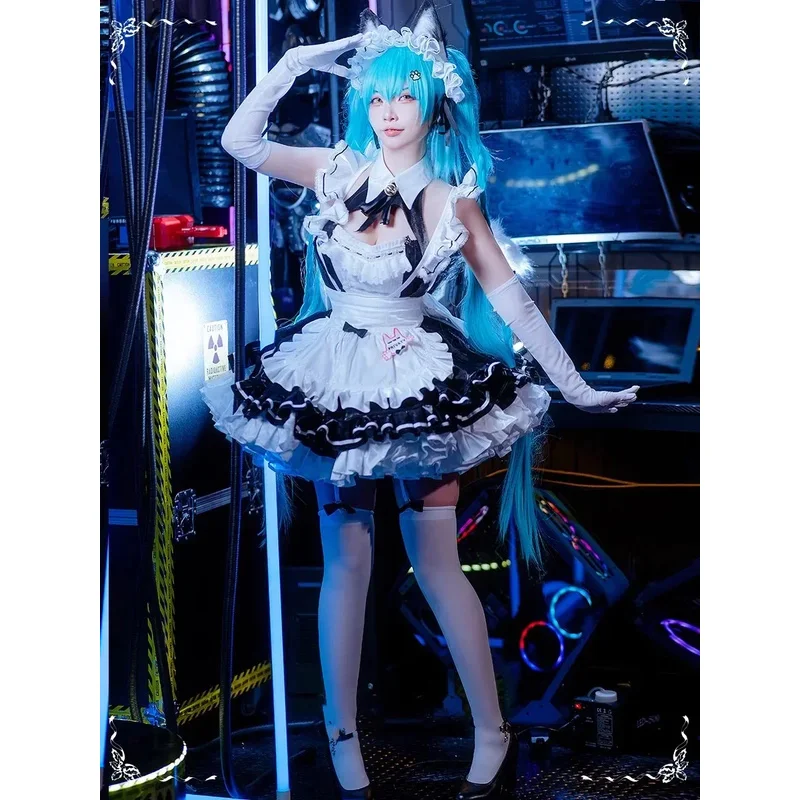 

Предпродажа игры Goddess of Victory: Nikke Косплей Privaty Unkind Одежда горничной Парик Обувь Лолиты Хэллоуин Карнавальная вечеринка Propx; 8's, 6;