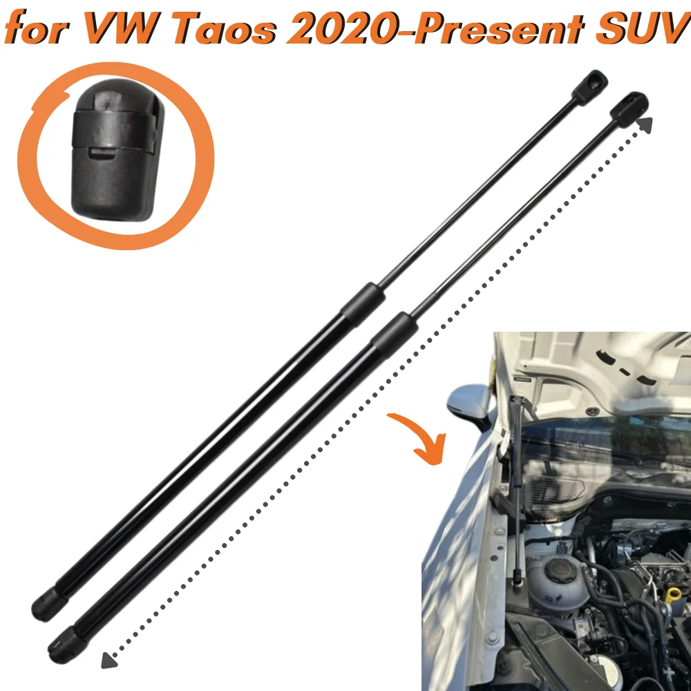 

Qty(2) Hood Struts for Volkswagen Taos SUV 2020-Present Front Bonnet Modify Gas Springs Shock Absorbers Lift Supports Dampers