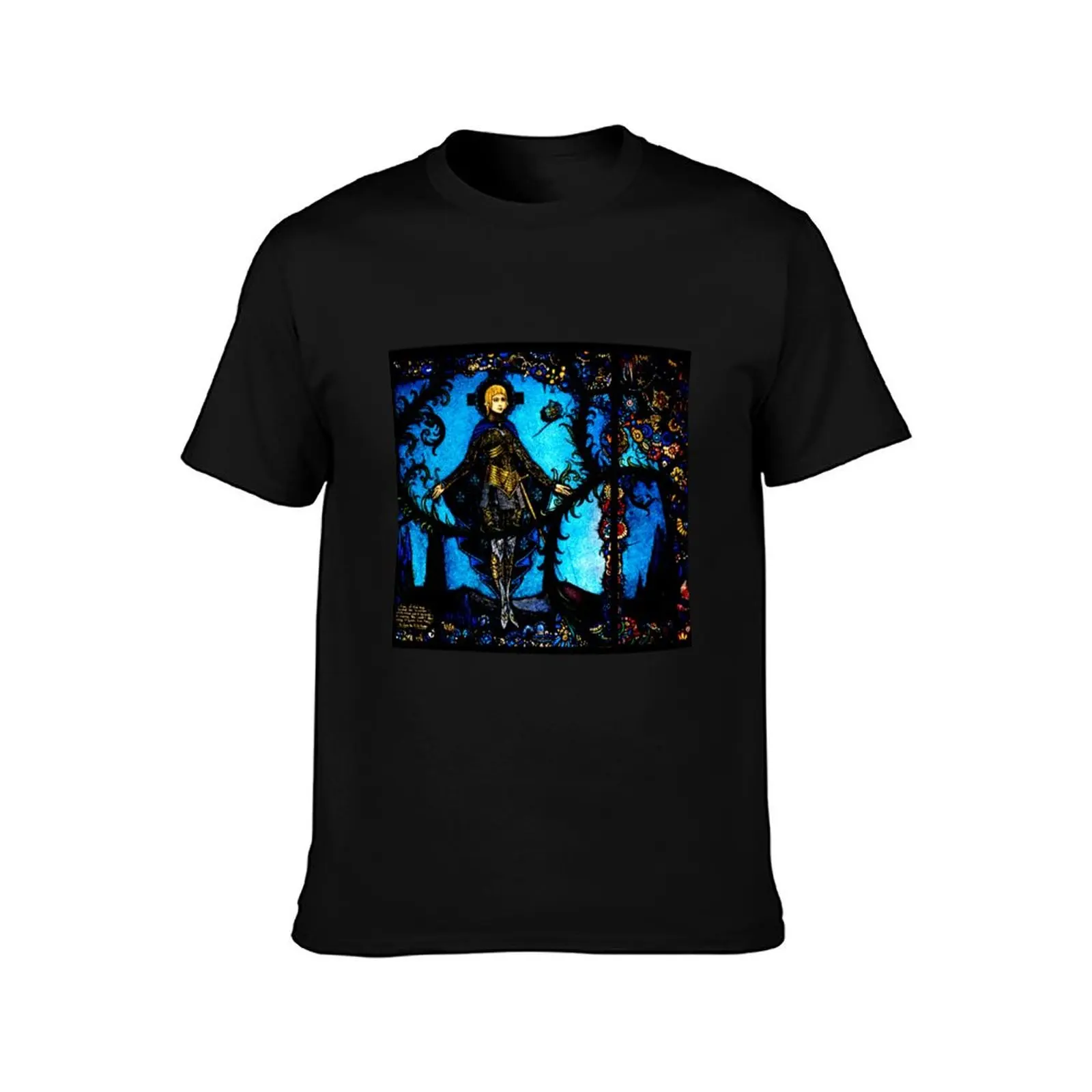 Saint Joan Heritage Geneva Window - Harry Clarke T-Shirt anime stuff man t shirt blacks mens t shirts top quality